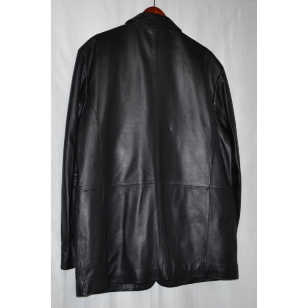 CITY Jones New York Men's‎ Leather Jacket Blazer 42R - Picture 3 of 6
